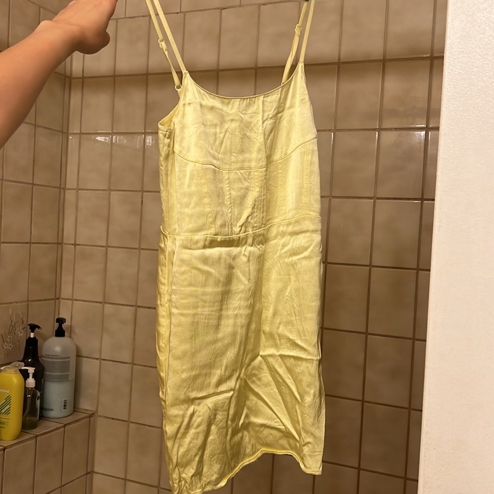 Zara Satin Corset Dress - Size M